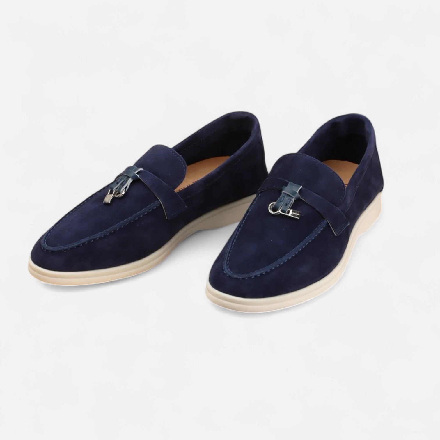 Velclairemode| Men's Premium Suede Loafers - Flat Sole, Casual Elegance for Winter
