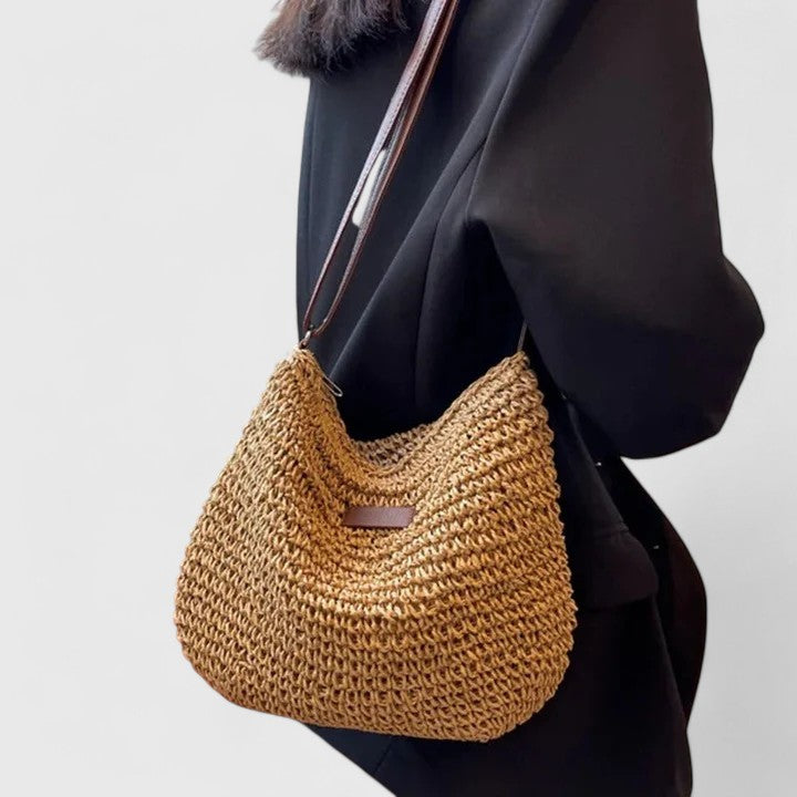 Sac à Main en Paille à Bandoulière