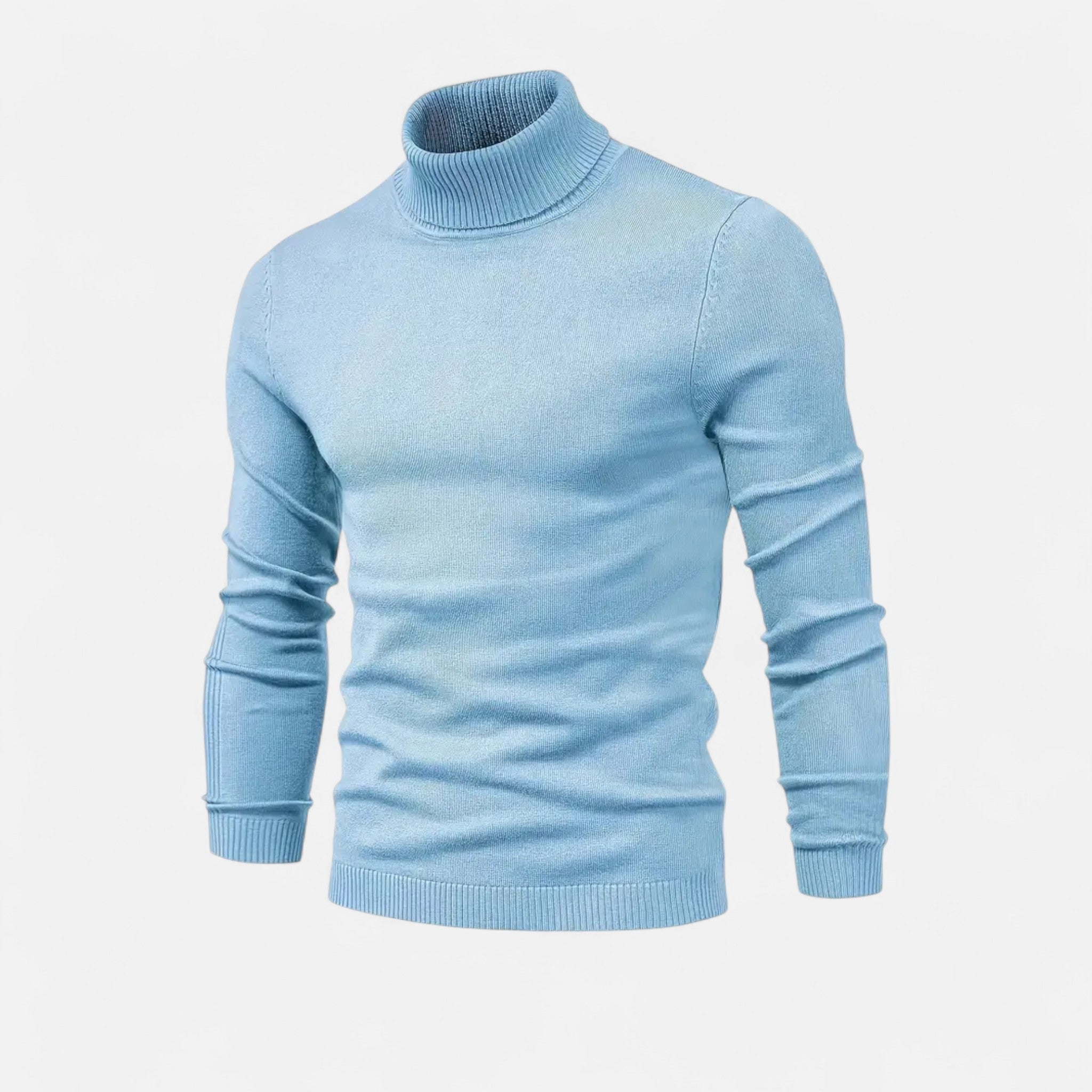 Velclairemode | Men's Lapel Collar Soft Wool Sweater