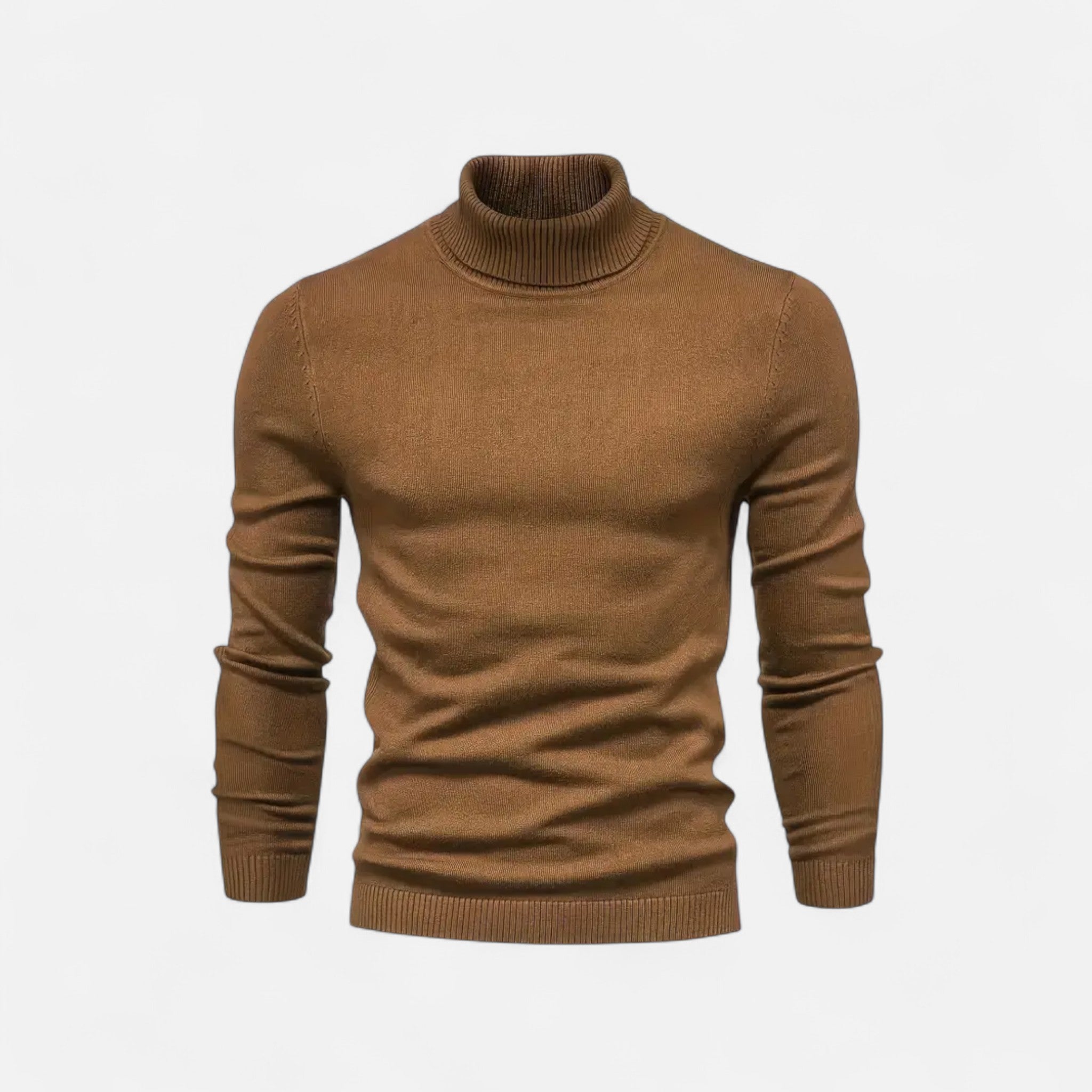 Velclairemode | Men's Thermal Top with Stand-Up Collar for Autumn and Winter