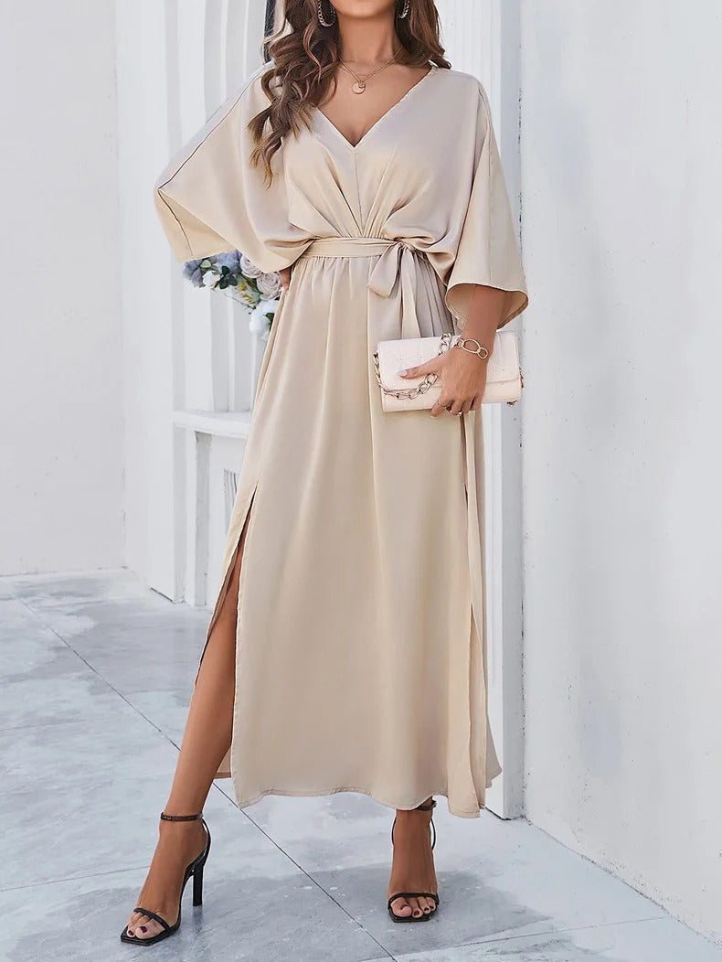 Robe Maxi Fluide À Col V