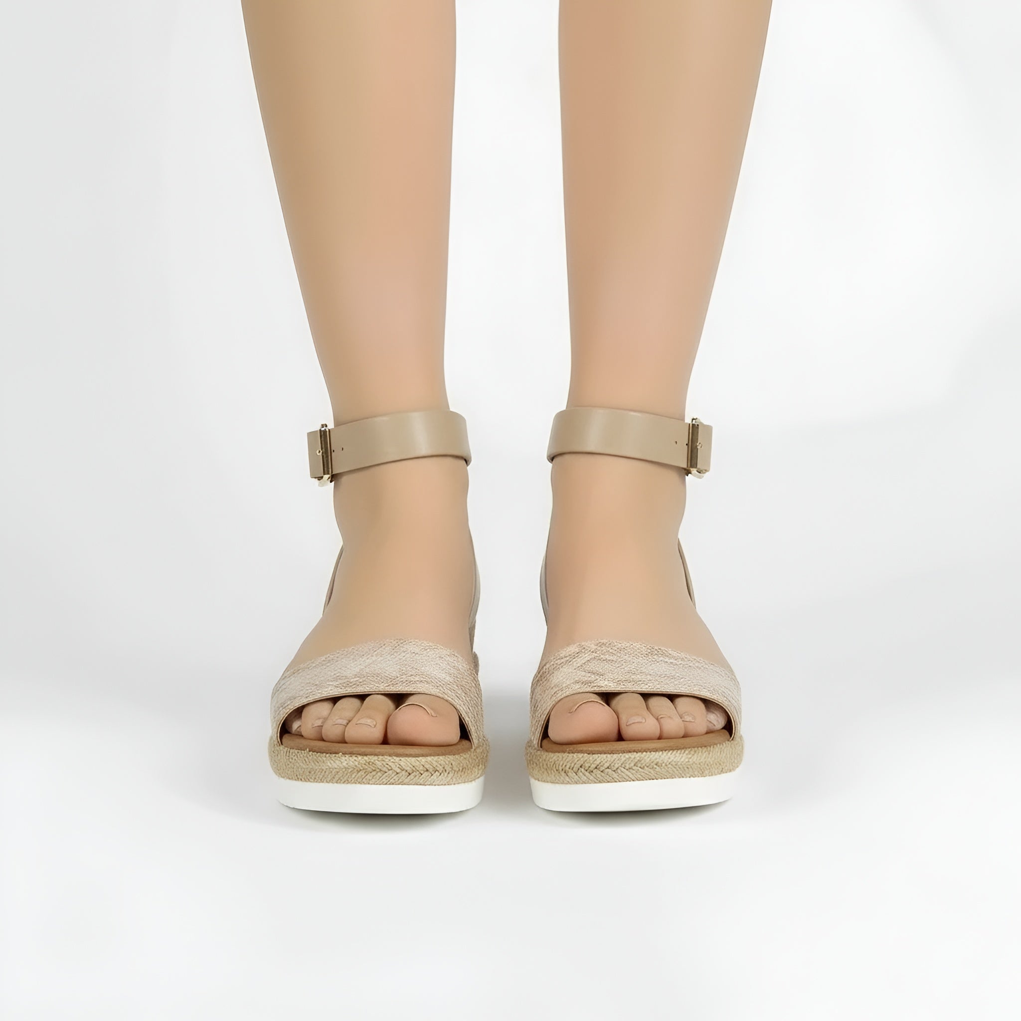 Low Walking Sandals for Women, Soft Open-Toe with Support Strap