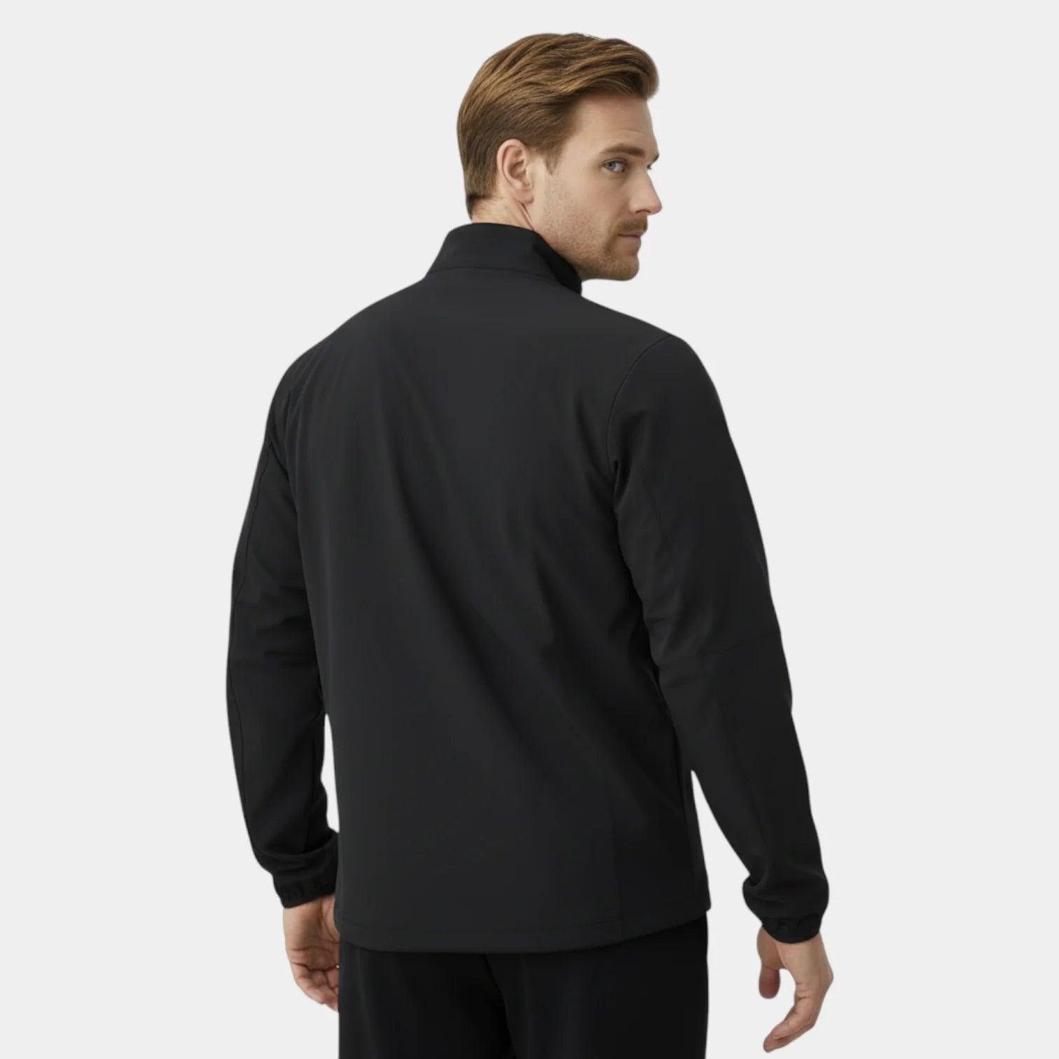 Veste de sport homme respirante zippée avec col montant pour course et fitness