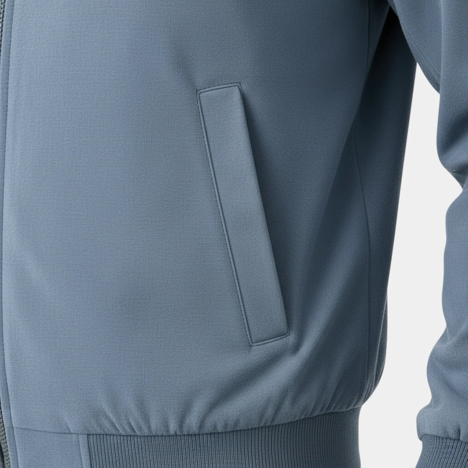 Veste bomber légère pour homme avec col montant et fermeture zippée intégrale