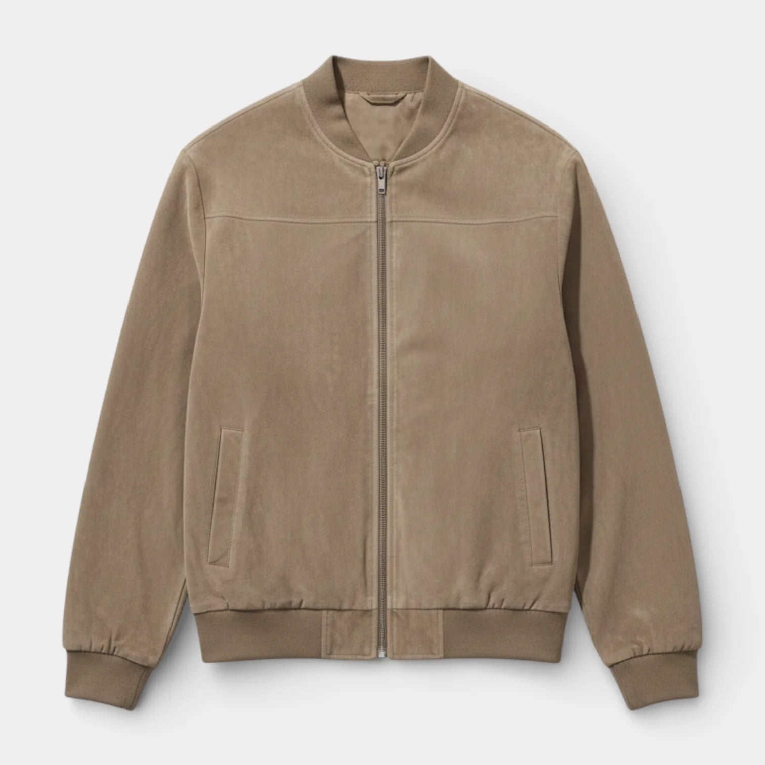 Veste bomber légère pour homme avec col montant et fermeture zippée intégrale