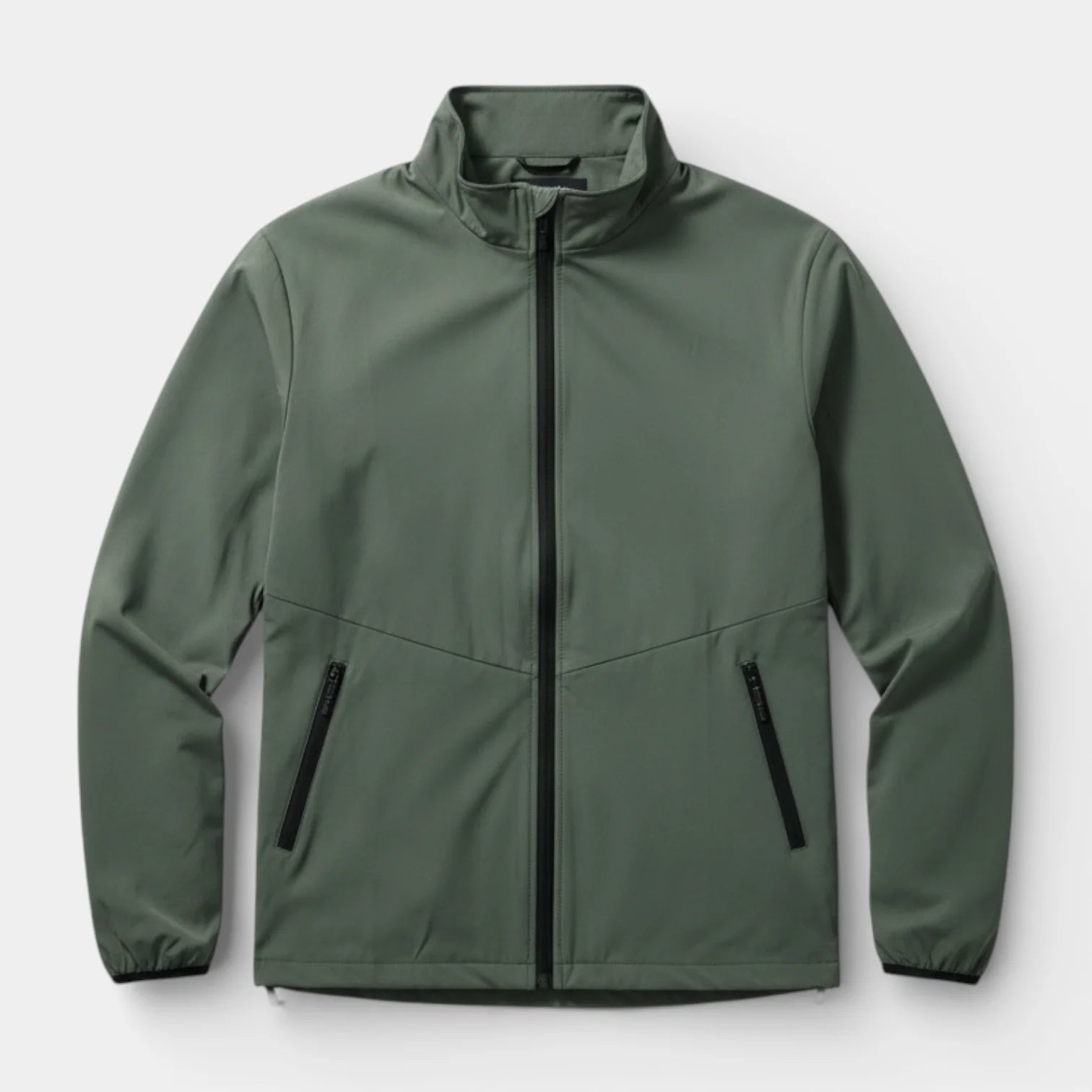 Veste de sport homme respirante zippée avec col montant pour course et fitness