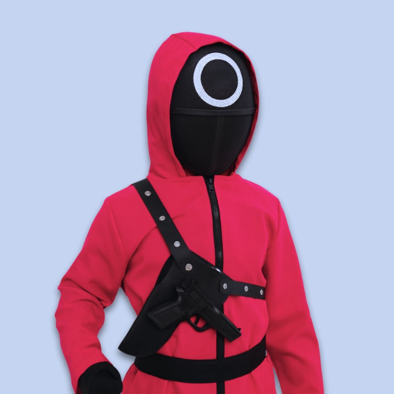 Mixte Combinaison Capuche Masque Ceinture Halloween Cosplay Enfant Adulte