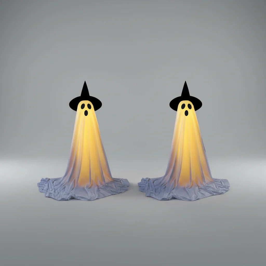 Fantôme LED Télescopique Halloween Décoration Télécommande Intérieur