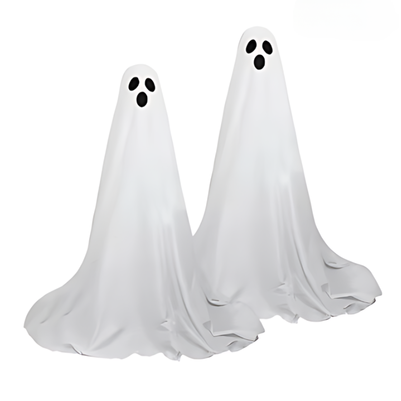 Luminous Ghosts Halloween Outdoor Garden Decoration Illuminated at Night