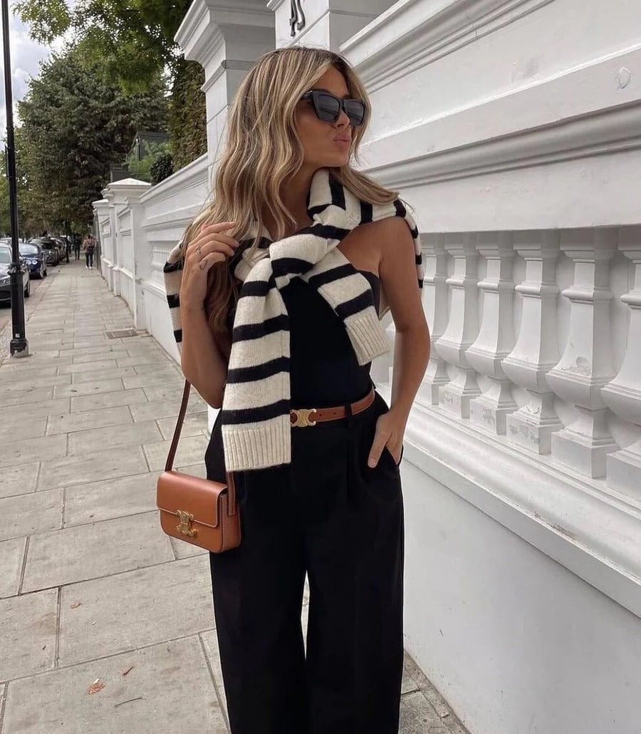 Ceinture en Cuir Véritable pour Femme avec Boucle Ardillon Dorée Ajustable