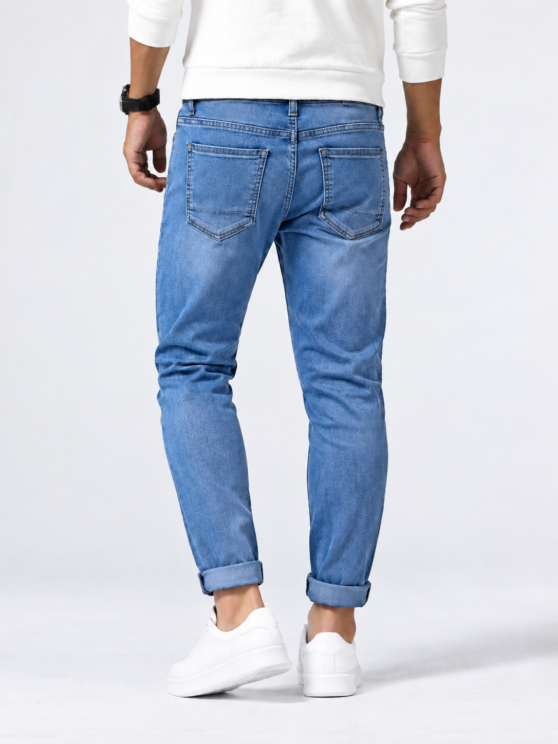 Men’s Jeans, Straight Cut, Everyday, Washed Effect, Casual, Timeless Style