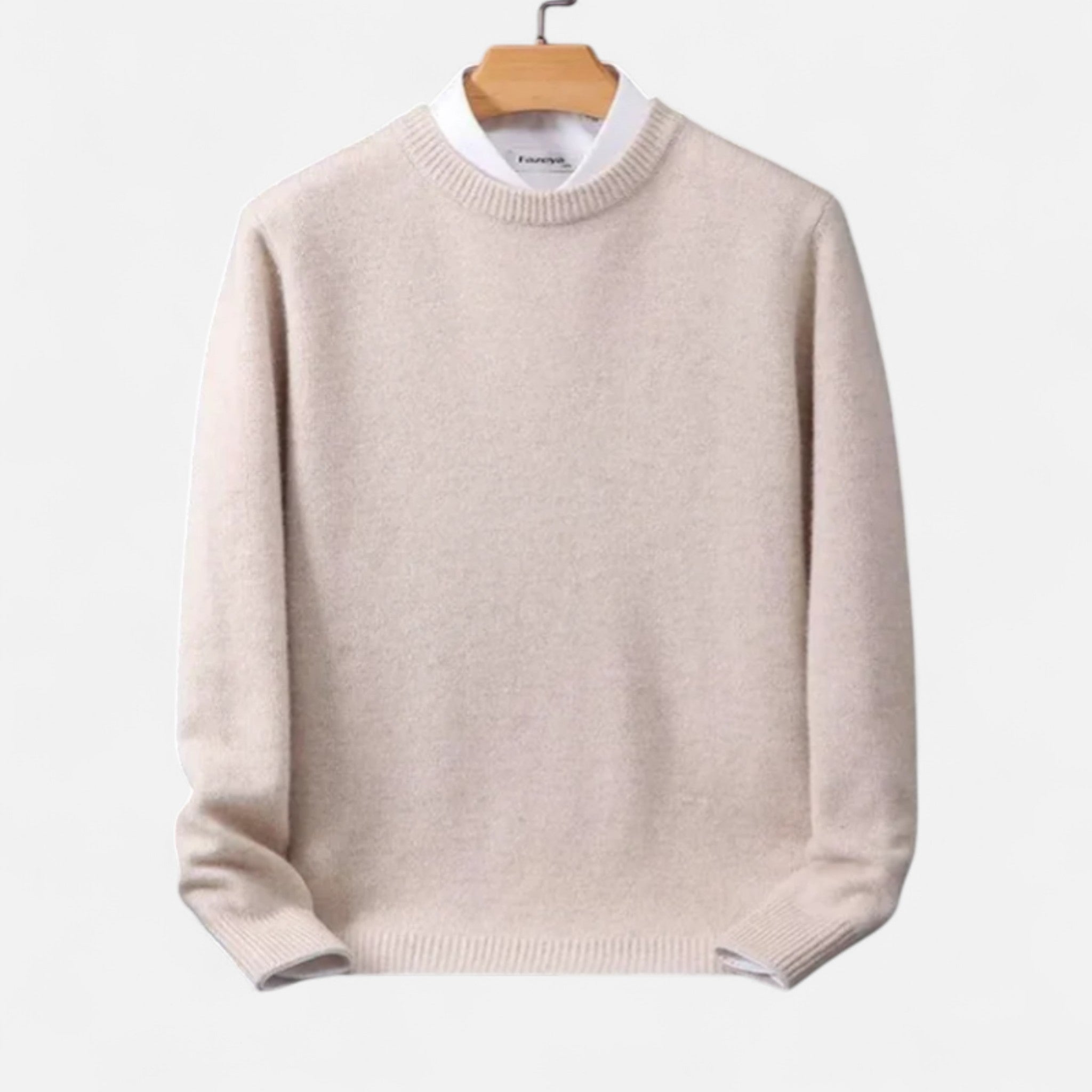 Velclairemode | Pull Homme Col Rond en Cachemire – Luxe Discret & Confort Absolu