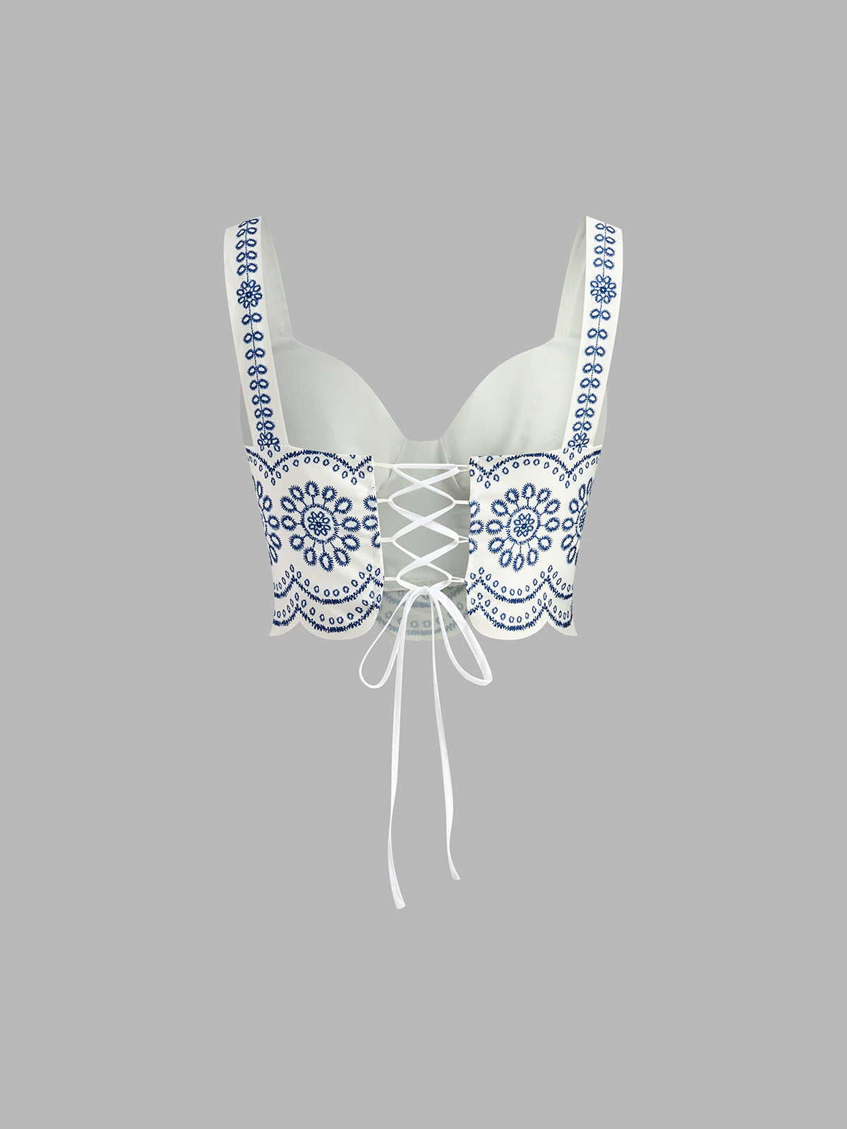 Two-Piece Printed Set with Crop Top and Mid-Length Skirt for Women