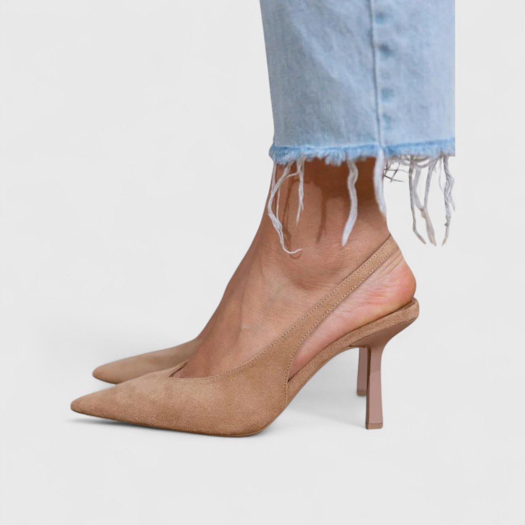 Open Heel High Heels