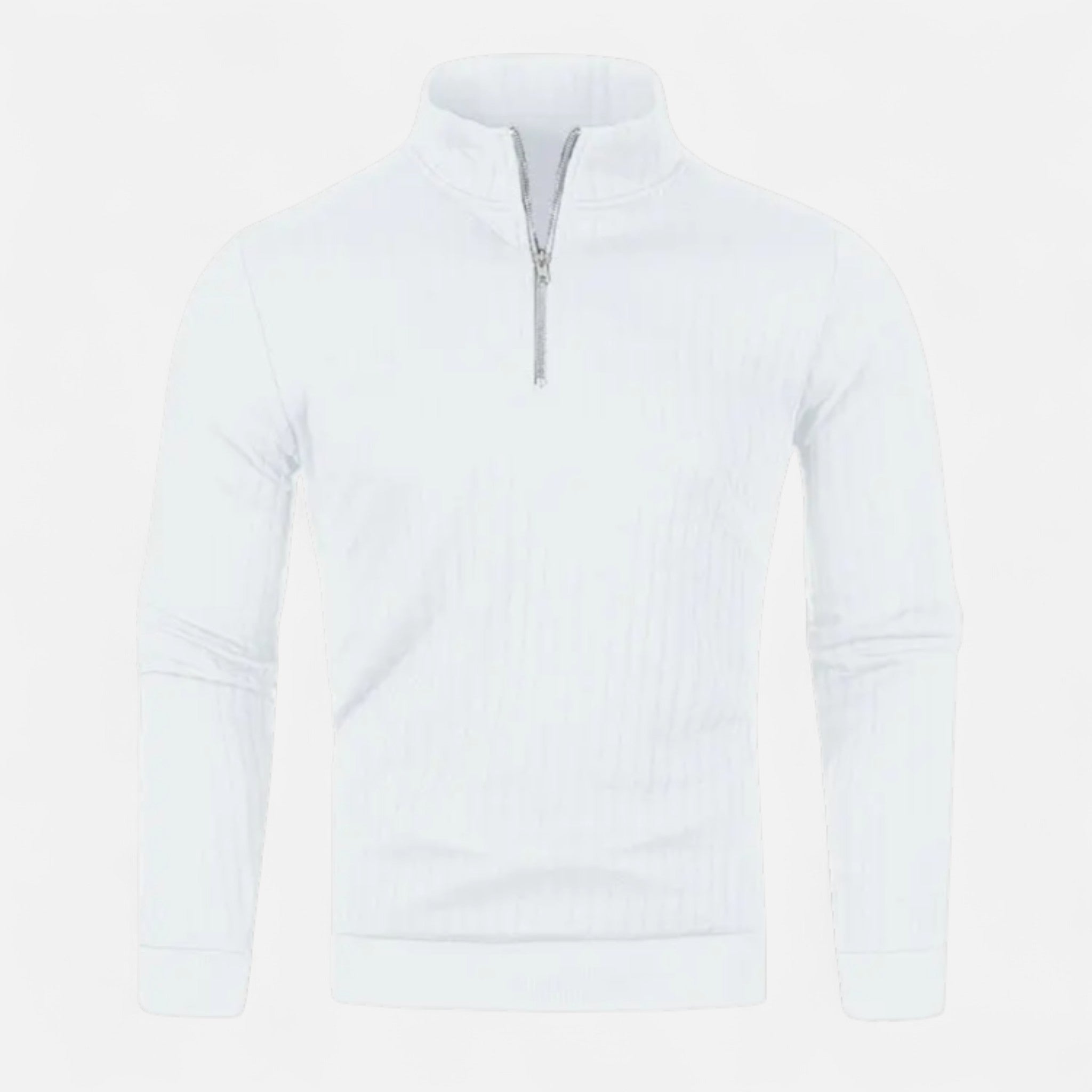 Velclairemode.com | Men's Half-Zip Sweater – Elegant Knit, Controlled Casual Style