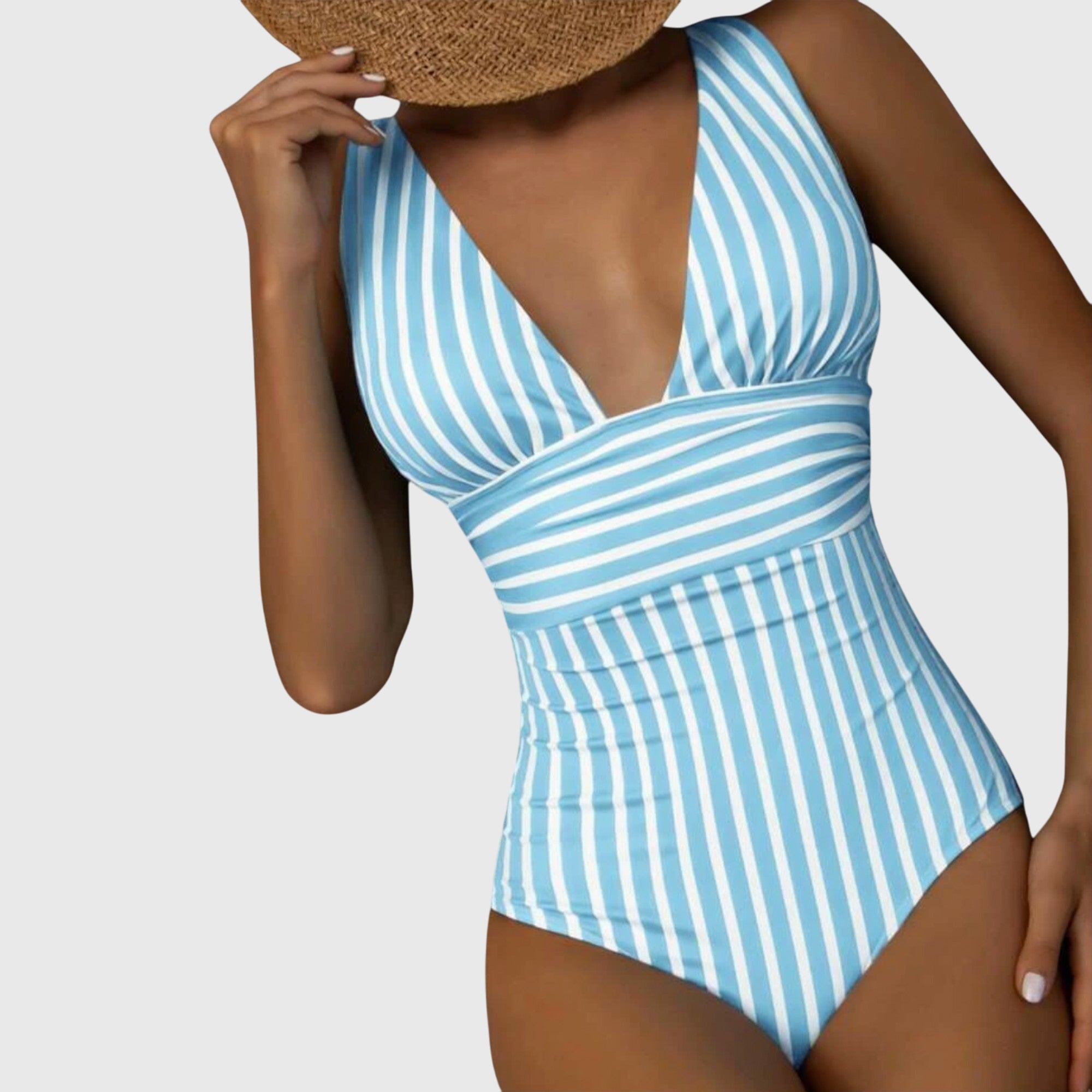 Maillot de bain une pièce rayé