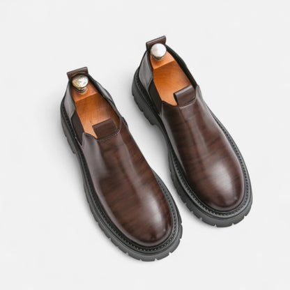 Velclairemode.com | Chaussures Homme en Cuir à Semelle Épaisse – Présence Affirmée, Élégance Robuste