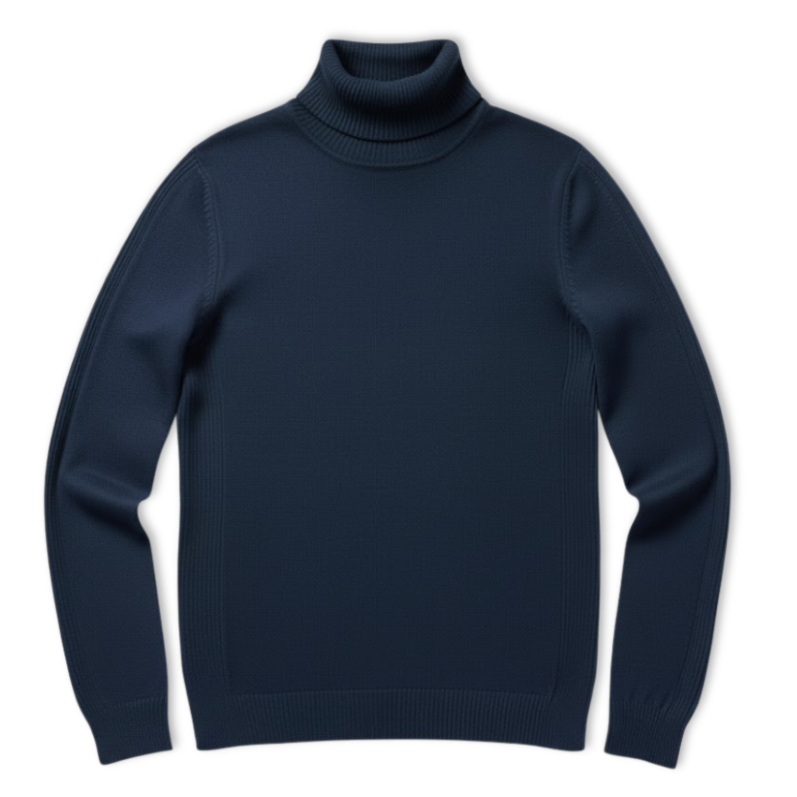 Pull à col roulé slim pour homme Pull chaud à col haut en maille