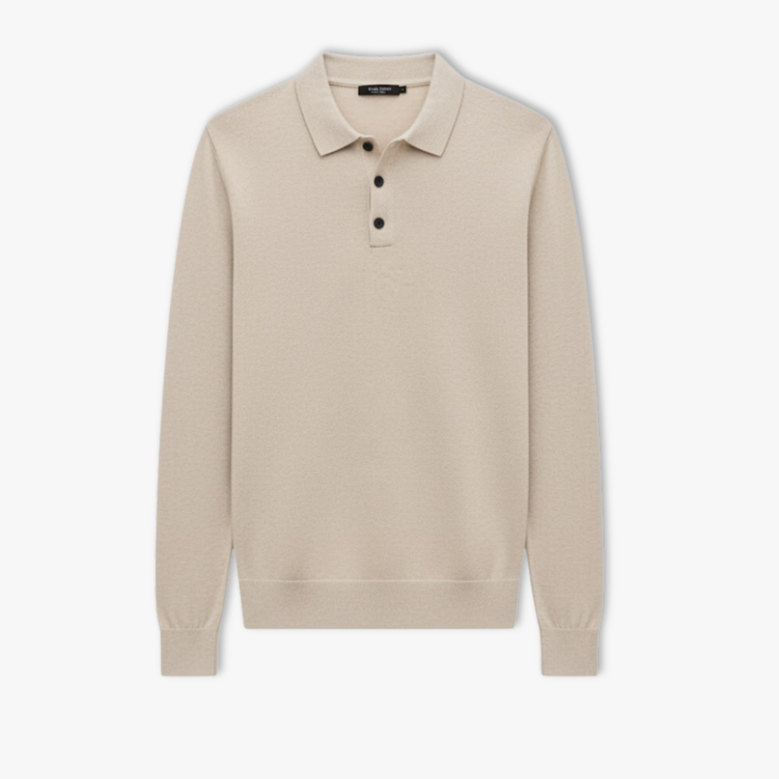 Pull-Over à Boutons pour Homme Col Montant Slim en Maille Thermique