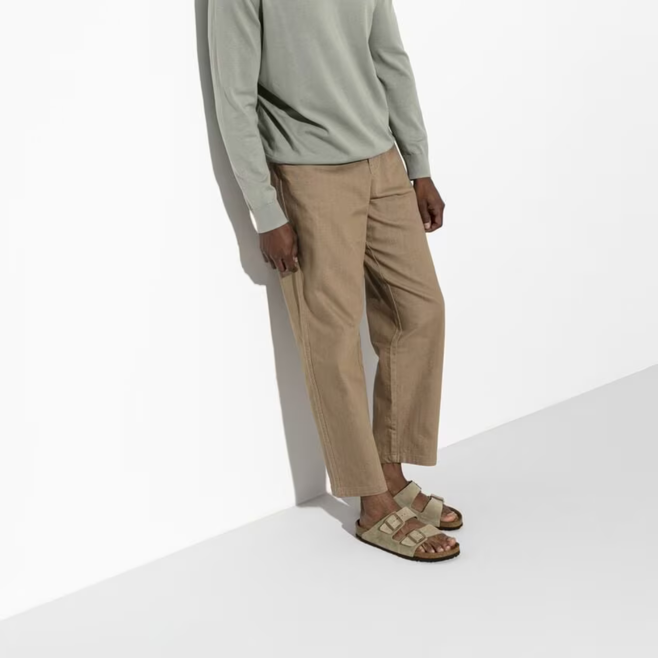 Sandales à Semelle en Liège avec Double Bride Ajustable et Dessus en Daim