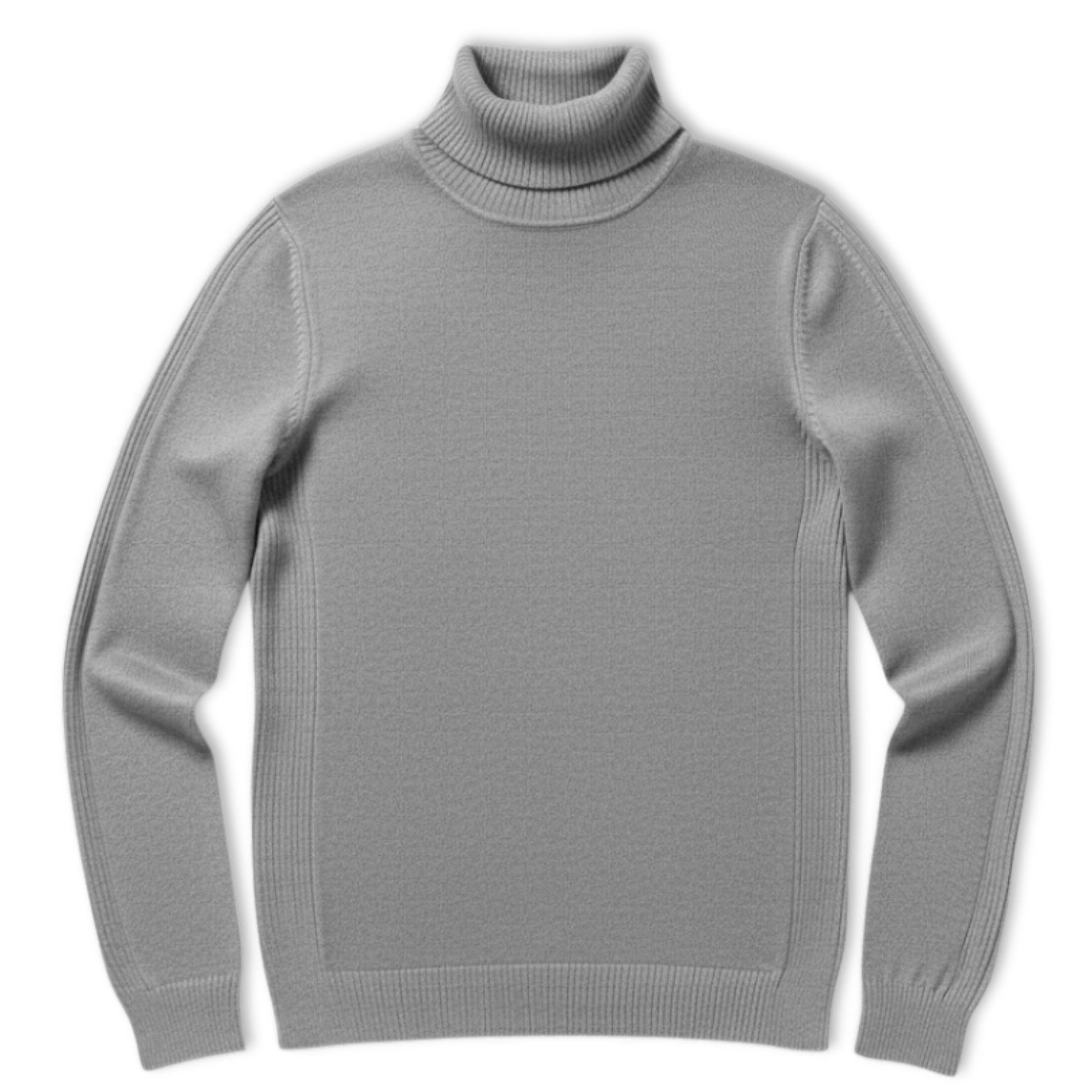 Pull à col roulé slim pour homme Pull chaud à col haut en maille