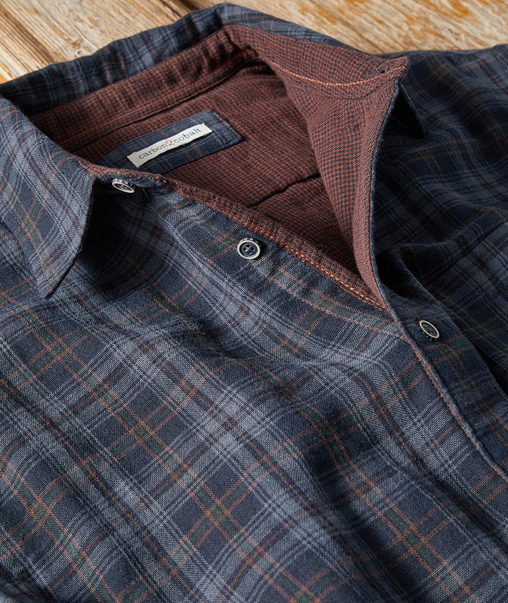 Uomo Camicia a righe Casual Colletto a punta Inserti western Abbottonatura Vintage