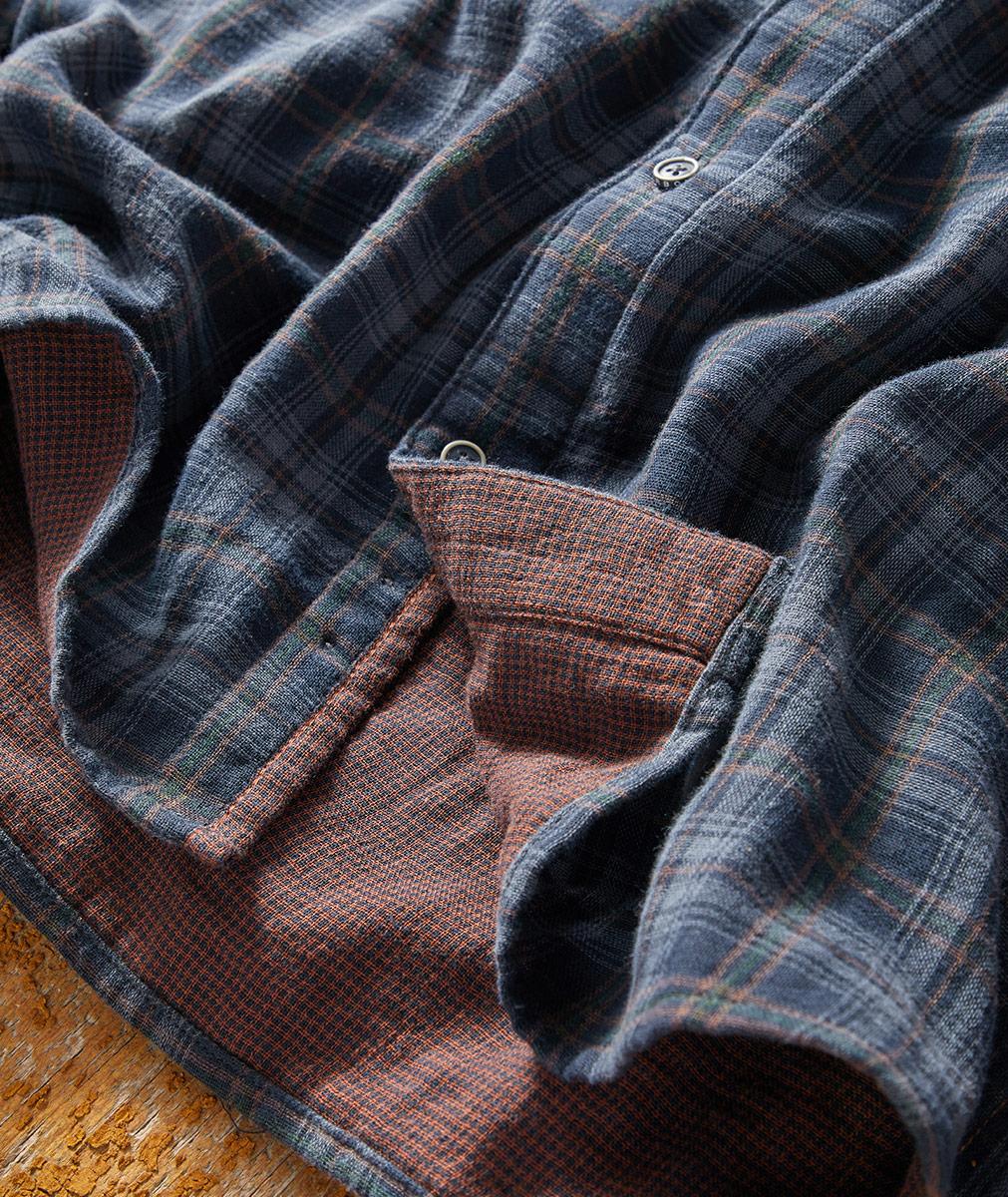 Uomo Camicia a righe Casual Colletto a punta Inserti western Abbottonatura Vintage