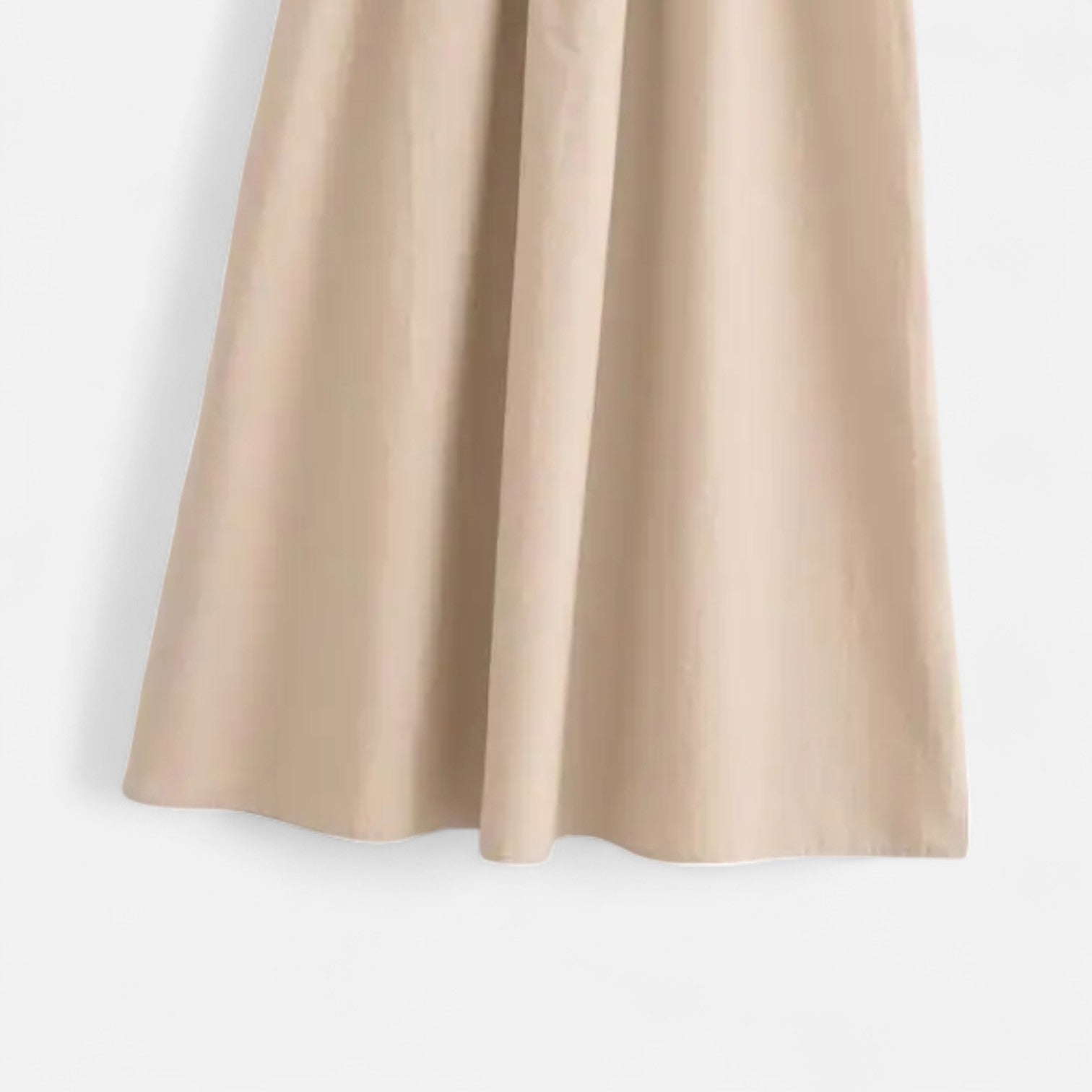 Robe Longue Évasée Sans Manches à Col Rond pour Femme en Fibre Synthétique