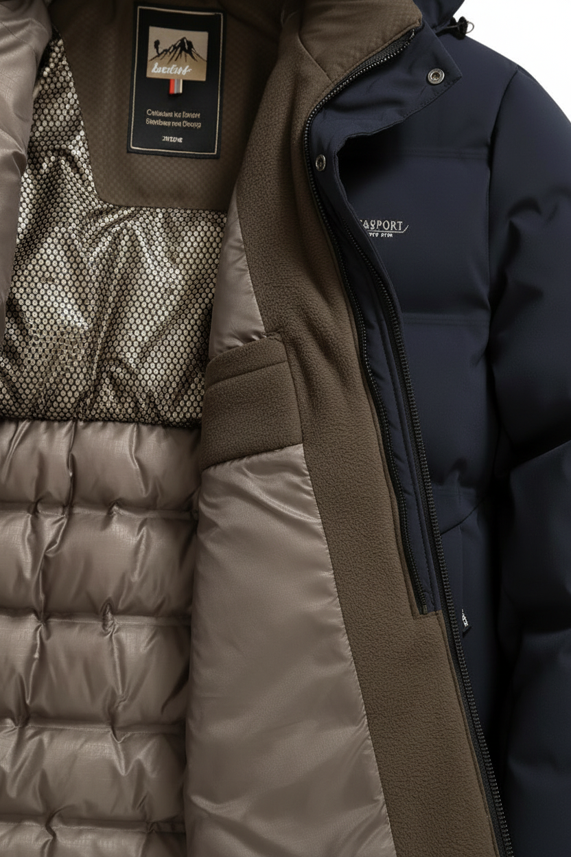 Men's Insulated Parka Everyday Outdoor Removable Hood Secure Pockets