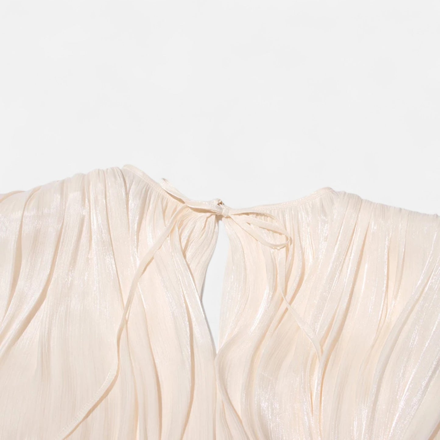 Velclairemode | Robe-Chemise Mini Femme Unie – Col V, Manches Longues, Détail Lacé & Design Structuré