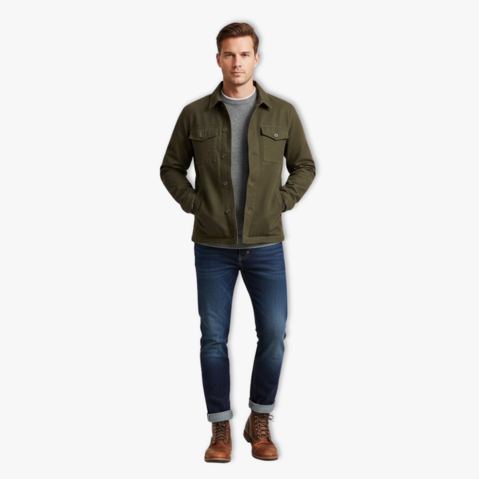 Bottes Biker Montantes pour Hommes Automne Hiver