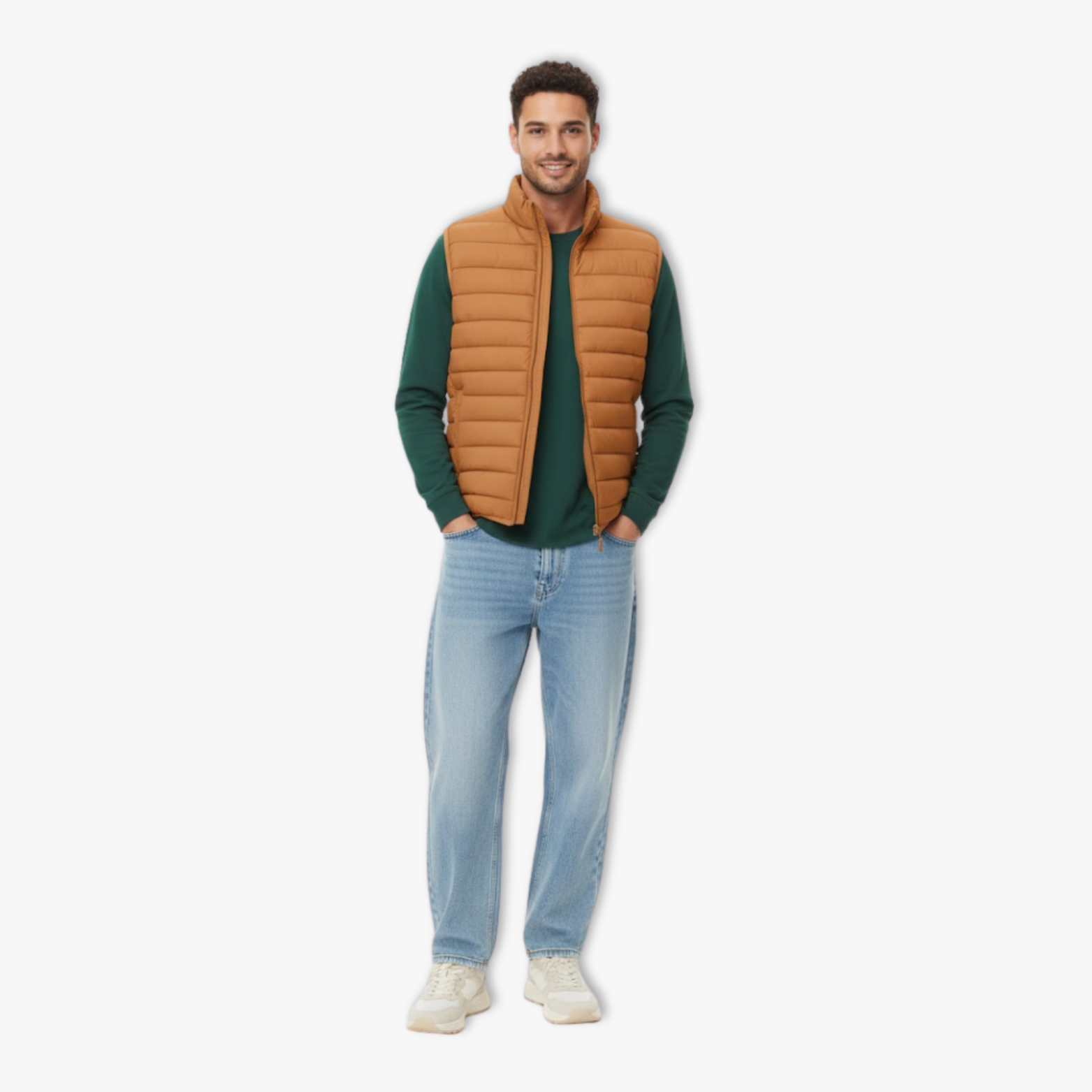 Gilet matelassé léger pour homme, coupe sans manches, coupe-vent, veste d’hiver