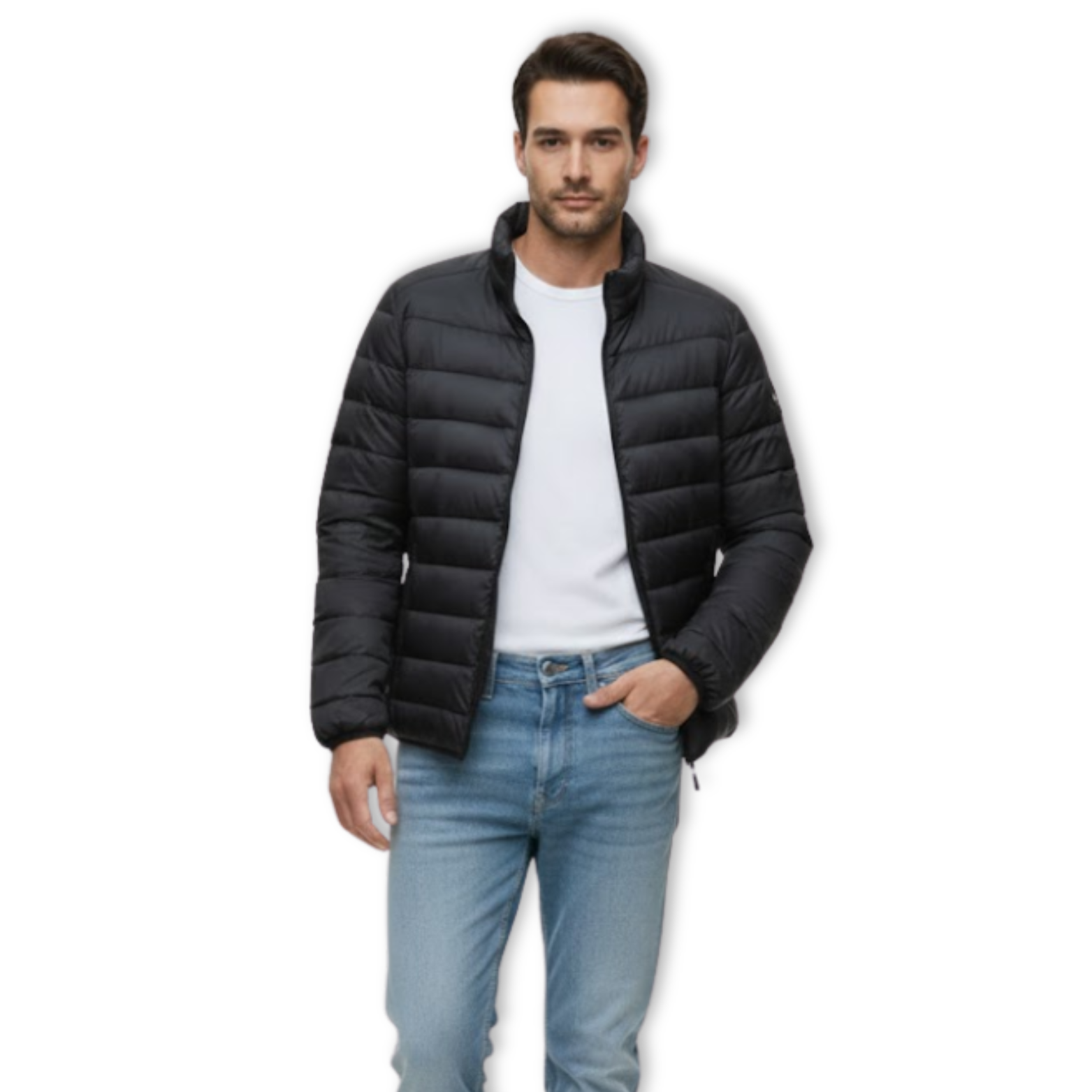 Veste Ultra-Légère en Duvet de Canard Blanc pour Homme Imperméable et Portable