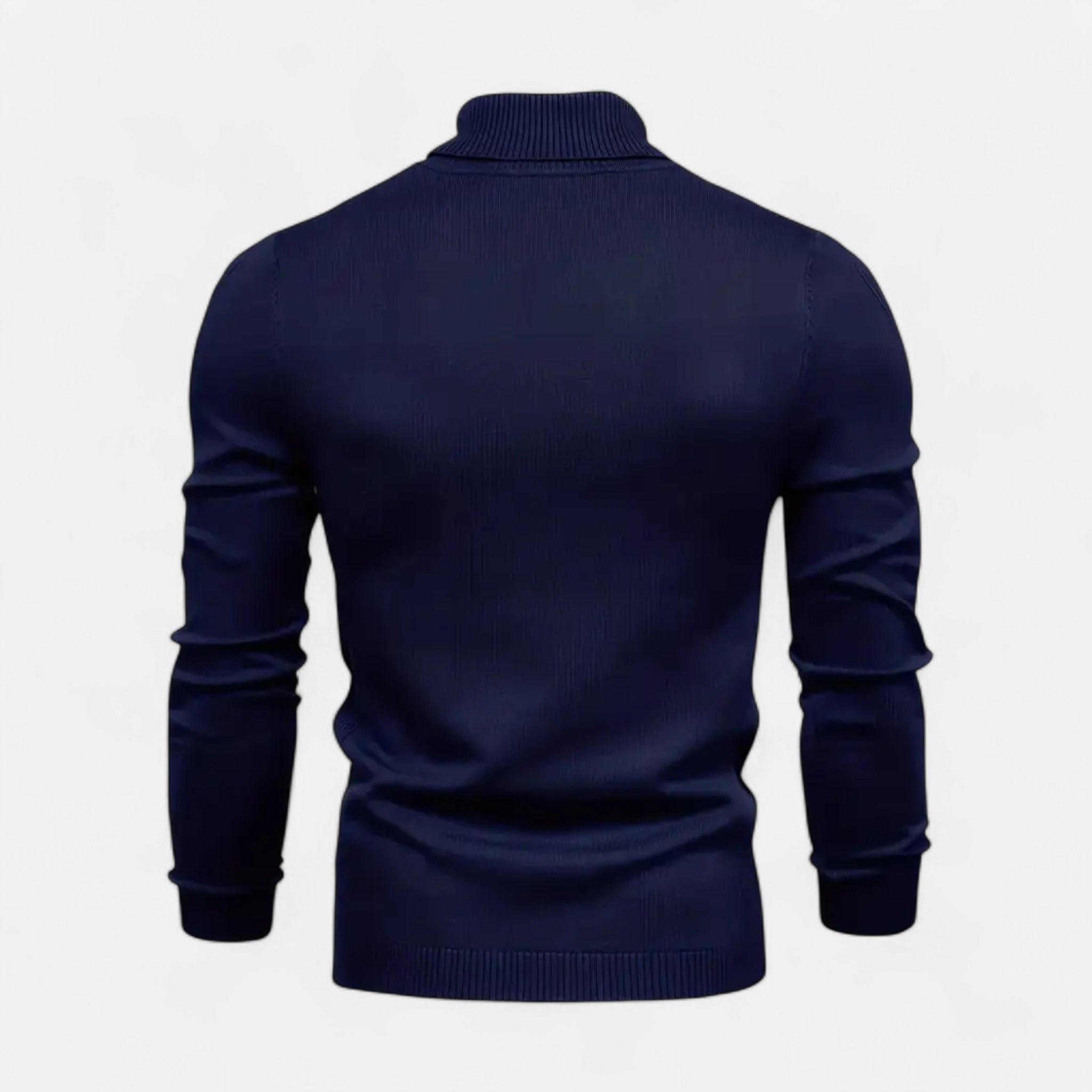 Velclairemode | Men's Lapel Collar Soft Wool Sweater