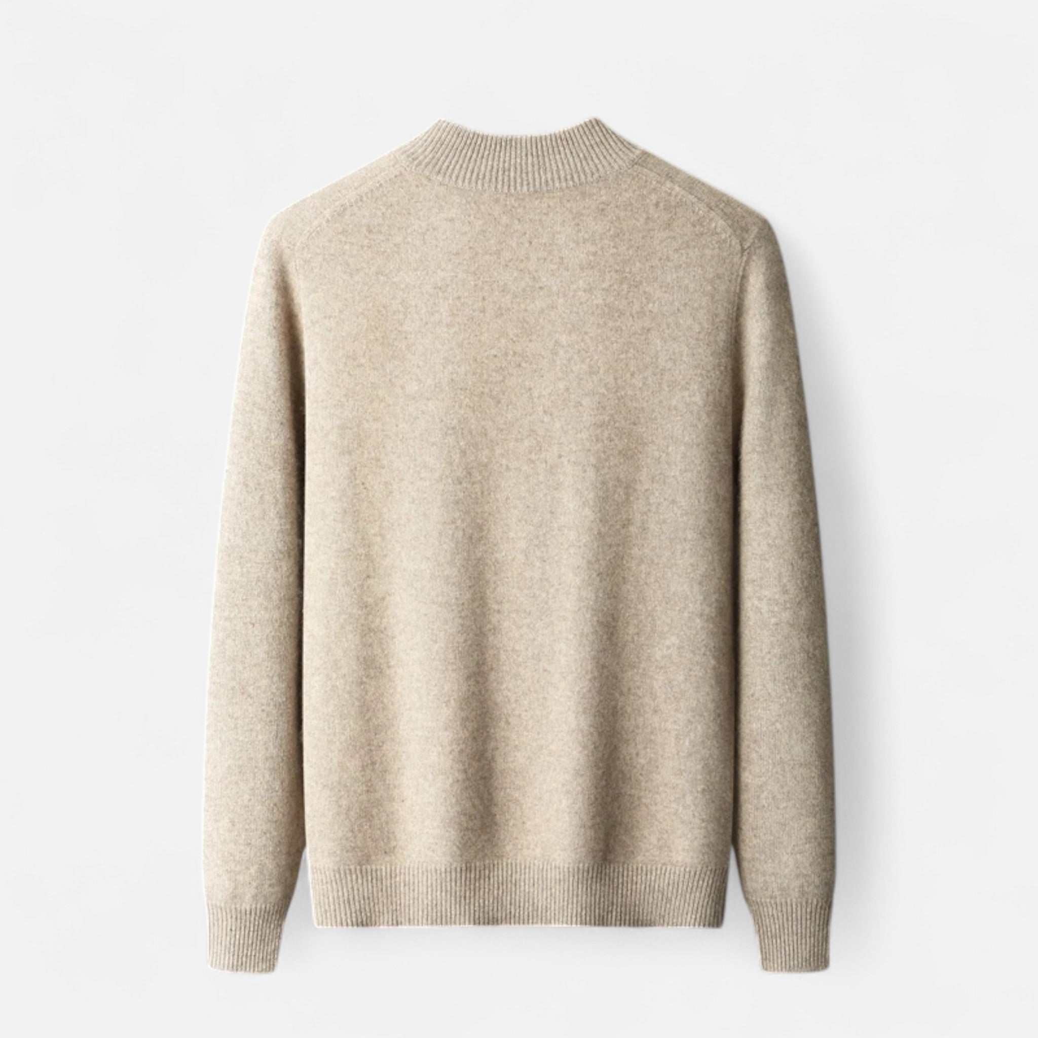 Velclairemode | Men's Merino Wool Cashmere Zip Cardigan