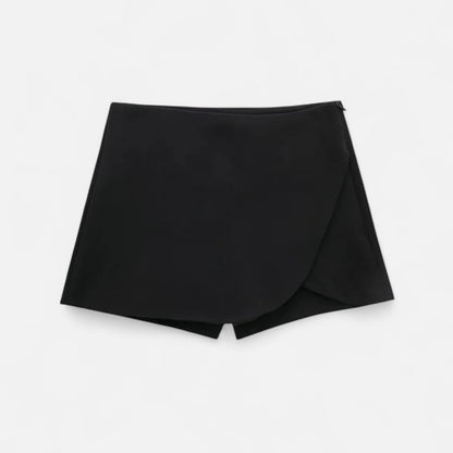 Velclairemode | Jupe Asymétrique Femme – Taille Haute, Coupe Courte Élégante et Structurée