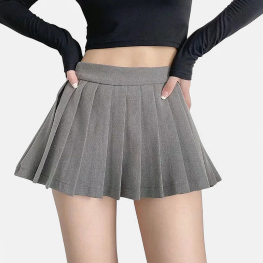 Velclairemode | Mini Jupe Plissée Taille Haute – Allure Coréenne, Fraîcheur Vintage
