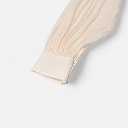 Velclairemode | Robe-Chemise Mini Femme Unie – Col V, Manches Longues, Détail Lacé & Design Structuré