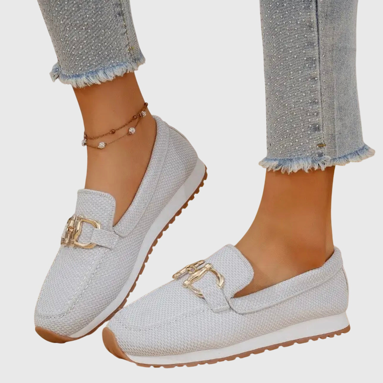 Mocassins femininos ortopédicos para o dia a dia e escritório, com sola acolchoada e respiráveis, confortáveis
