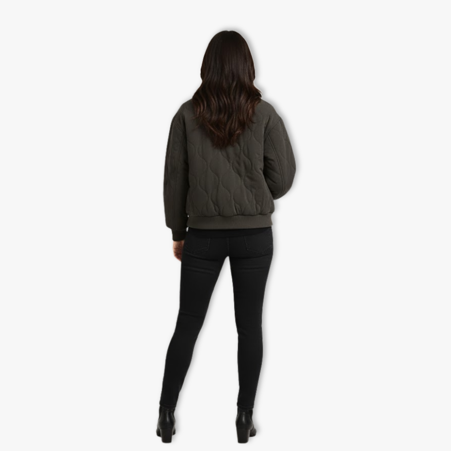 Veste Bomber Matelassée Oversize Femme Automne Hiver