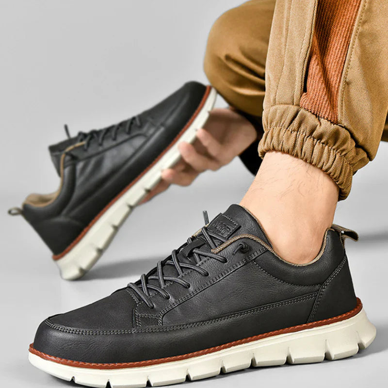 Sneakers uomo | pelle suola ammortizzante — uso quotidiano
