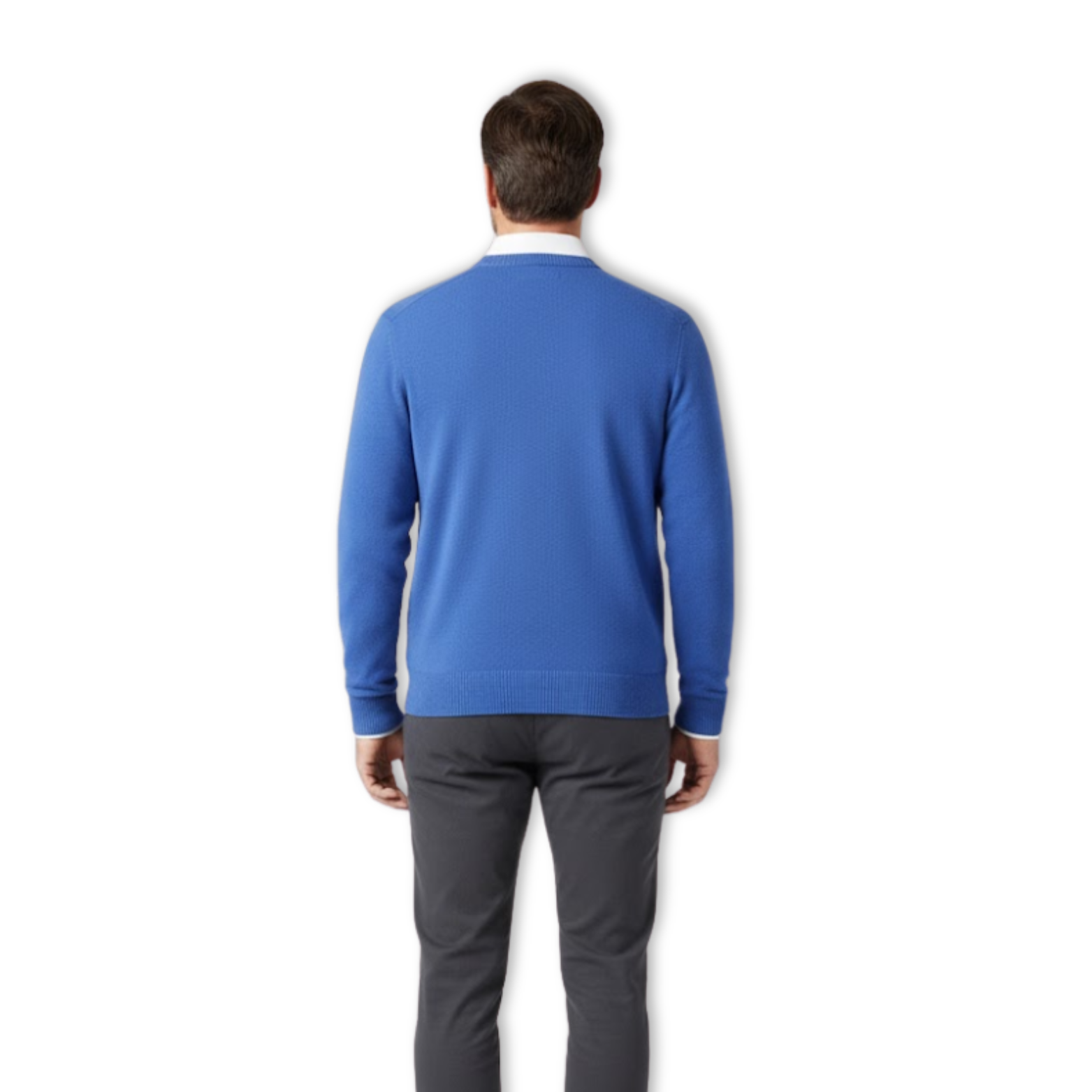 Pull Tricoté Oversize Homme à Col Rond Coupe Ample Décontractée