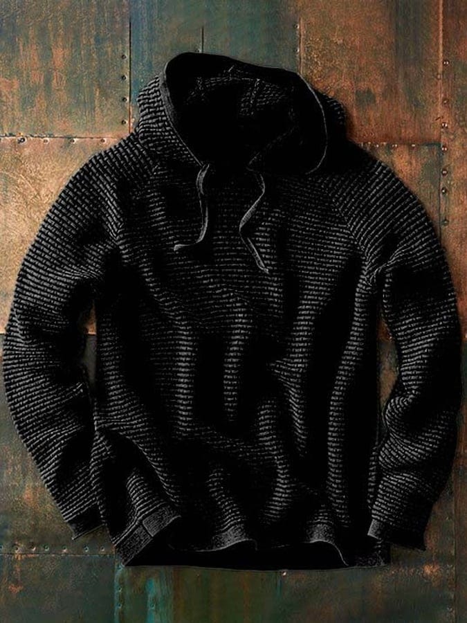 Hombre Sudadera con Capucha Diaria Tejido Suave Diseño Original Corte Fiel
