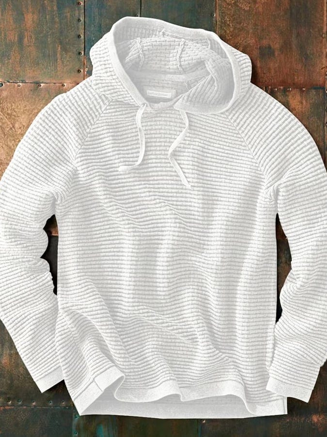 Hombre Sudadera con Capucha Diaria Tejido Suave Diseño Original Corte Fiel