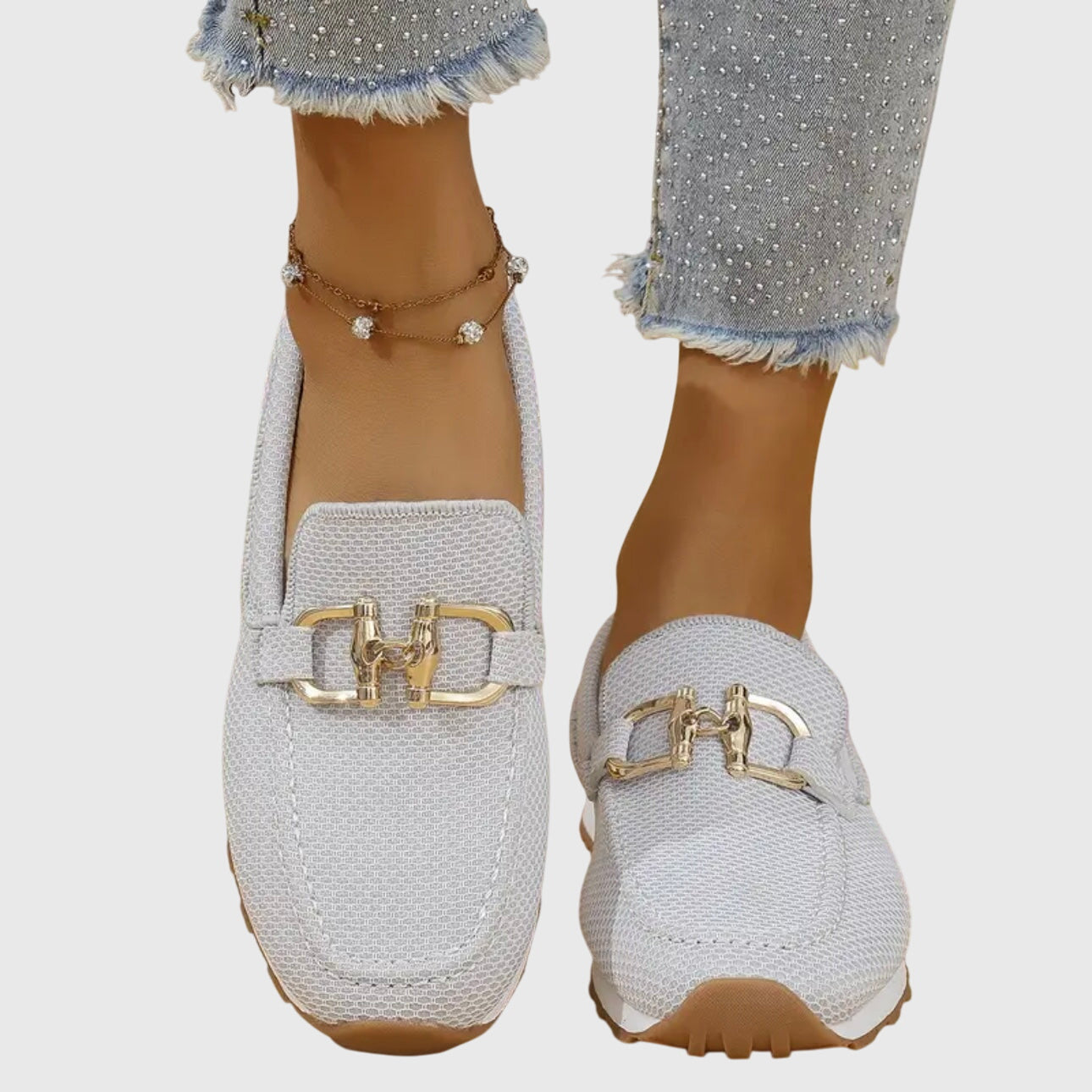 Mocassins femininos ortopédicos para o dia a dia e escritório, com sola acolchoada e respiráveis, confortáveis
