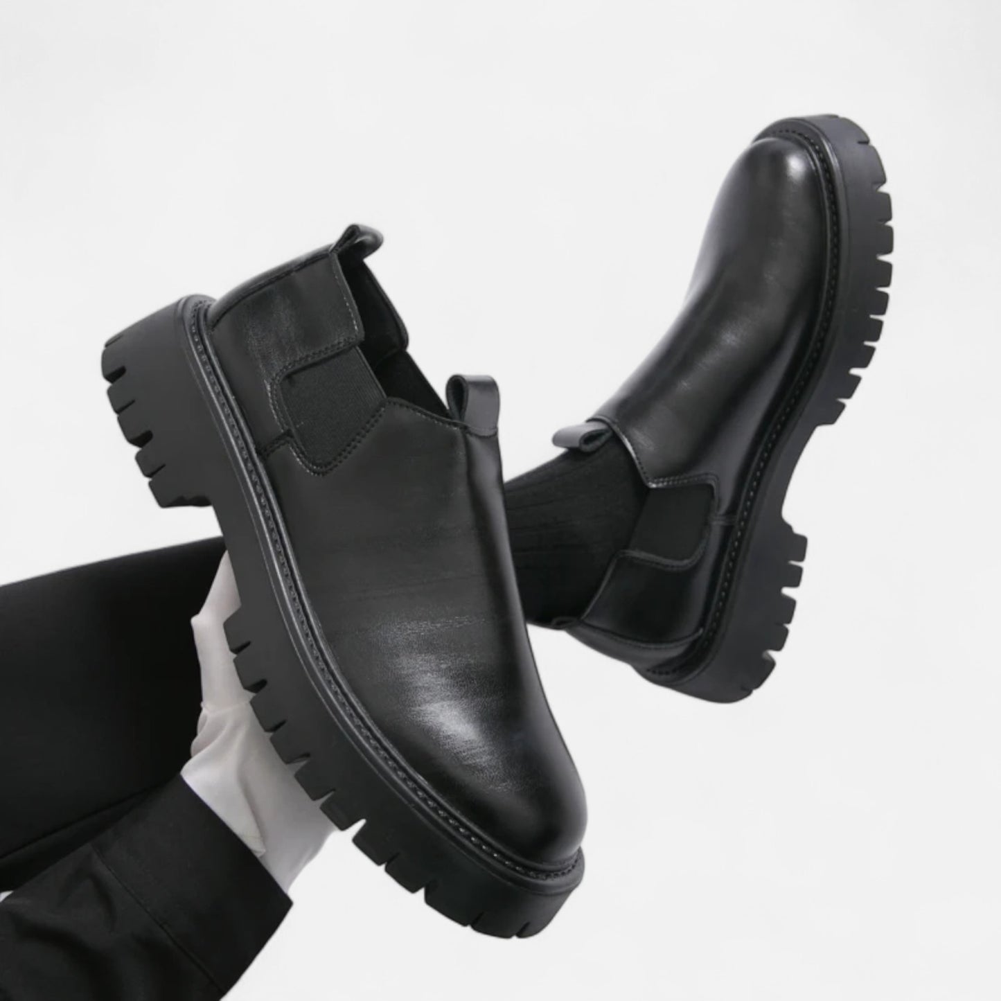 Velclairemode.com | Chaussures Homme en Cuir à Semelle Épaisse – Présence Affirmée, Élégance Robuste