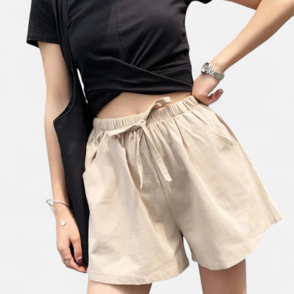 Velclairemode | Short Femme en Coton & Lin – Fraîcheur Naturelle & Élégance Décontractée