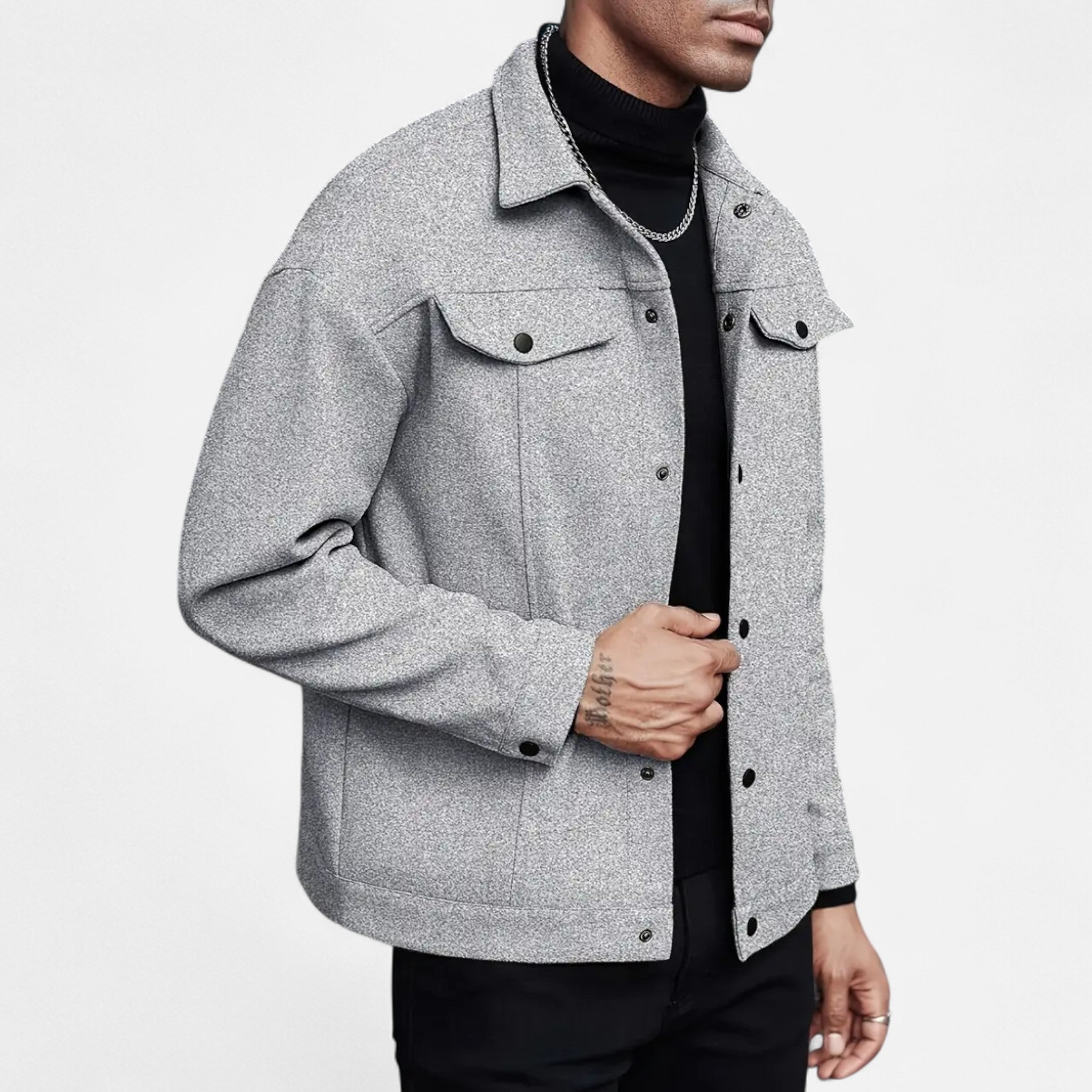 Velclairemode | European Men's Jacket with Lapel Collar for Spring and Autumn