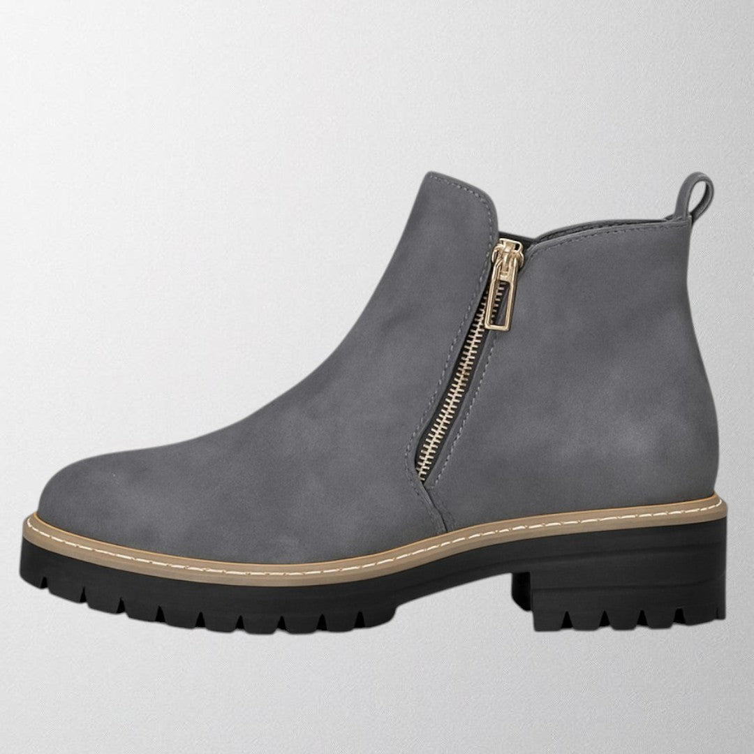 Scarpe da donna con punta tonda, ideali per l’ufficio, cerniera laterale, silhouette affusolata e comfort quotidiano
