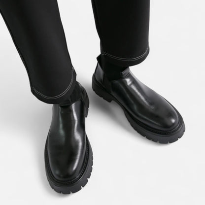 Velclairemode.com | Chaussures Homme en Cuir à Semelle Épaisse – Présence Affirmée, Élégance Robuste